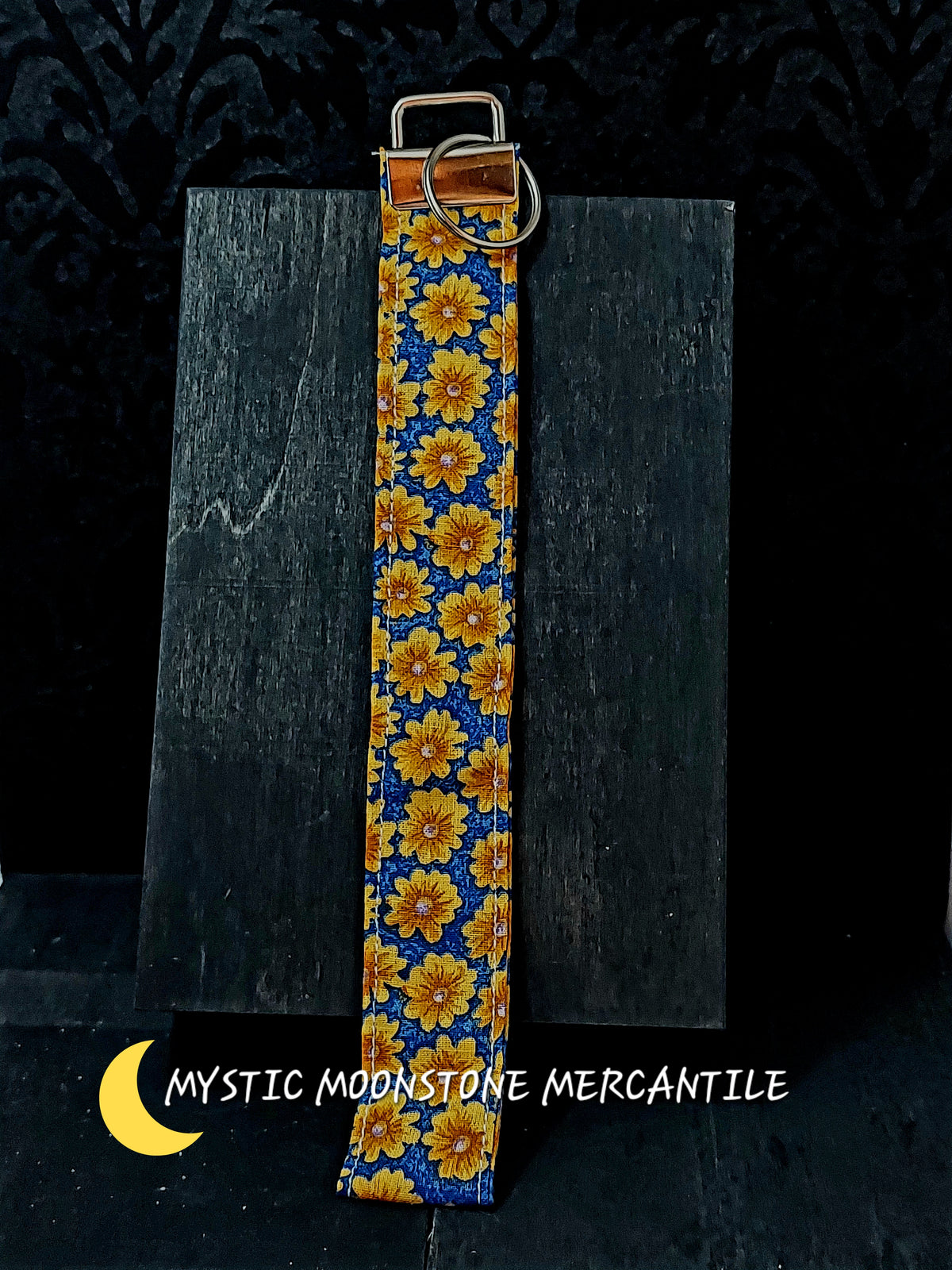 SUNFLOWER BLUE KEY FOB