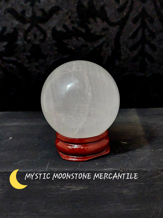 NATURAL RAINBOW CLEAR QUARTZ SPHERE