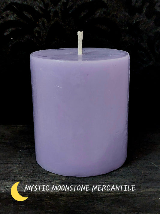 PURPLE 4" PILLAR CANDLE