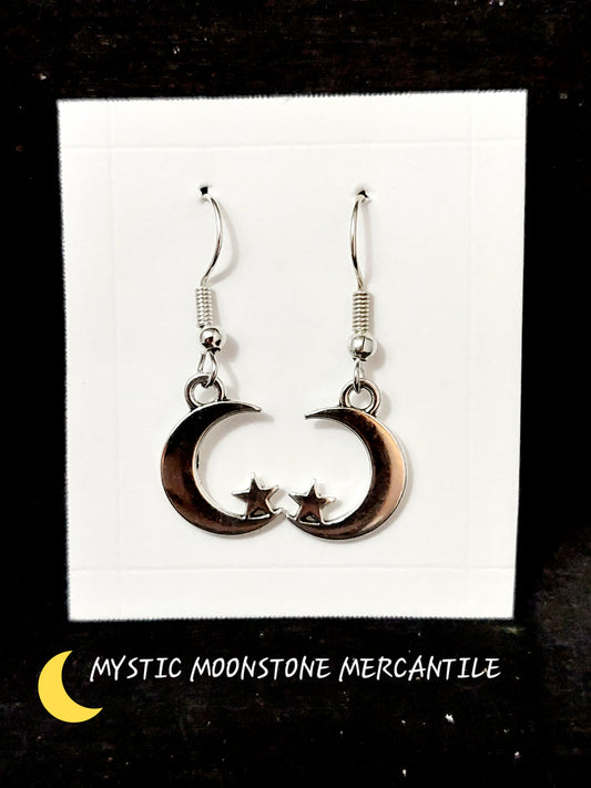 MOON AND STAR EARRINGS