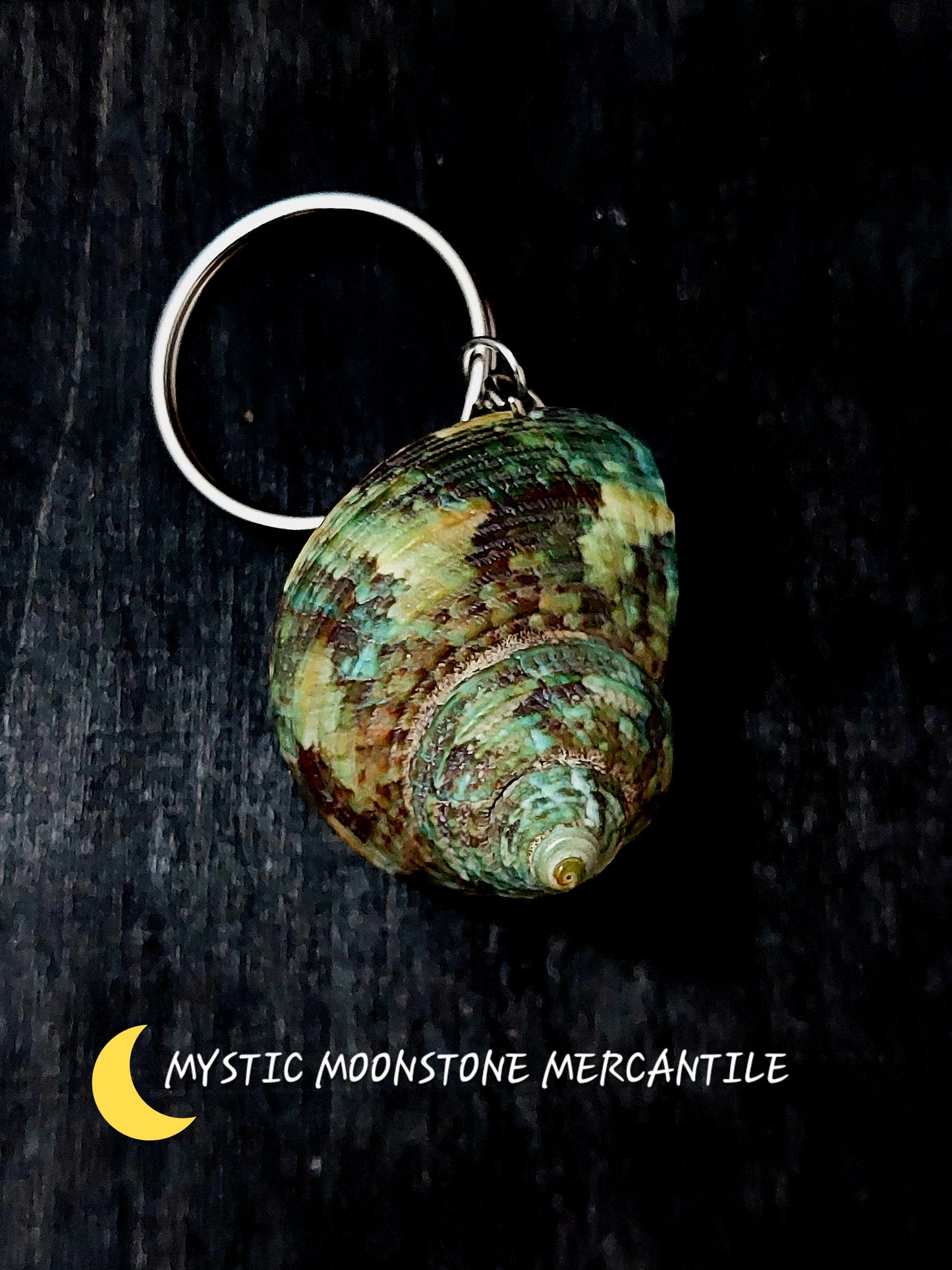 JADE GREEN TURBO SHELL KEYCHAIN