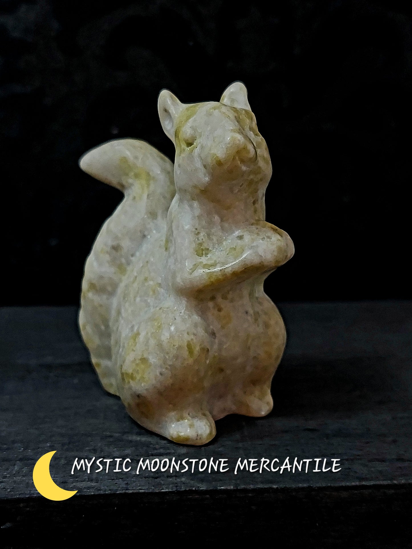 LANTIAN JADE HAND CARVED SQUIRREL SCULTURE