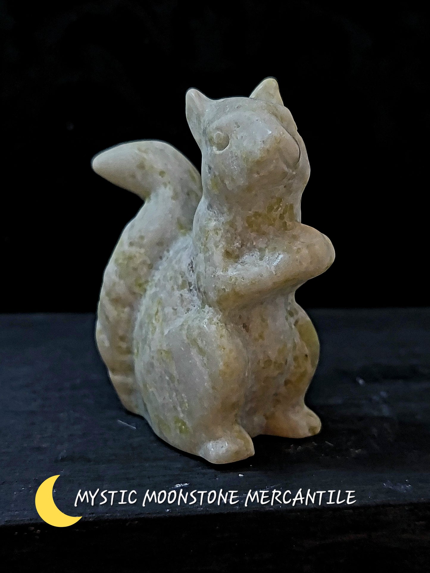 LANTIAN JADE HAND CARVED SQUIRREL SCULTURE