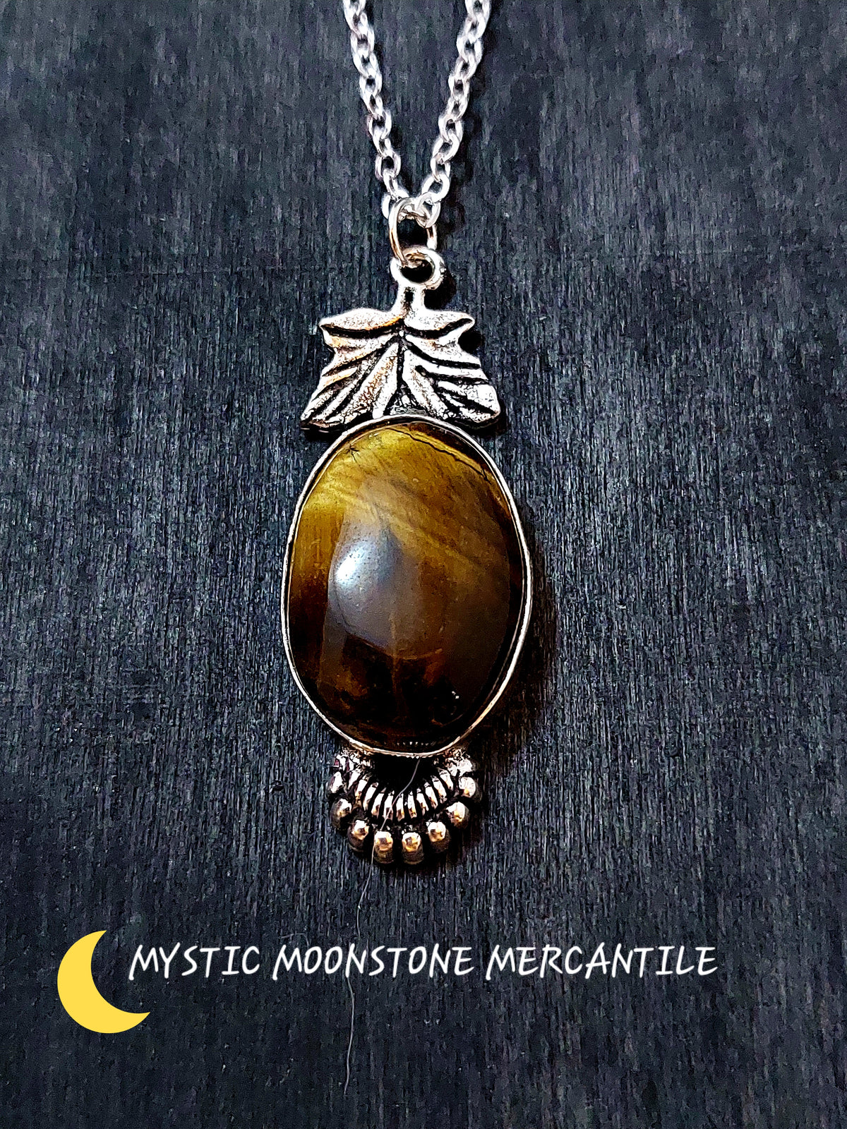 TIGERS EYE IN 925 STERLING SILVER PENDANT