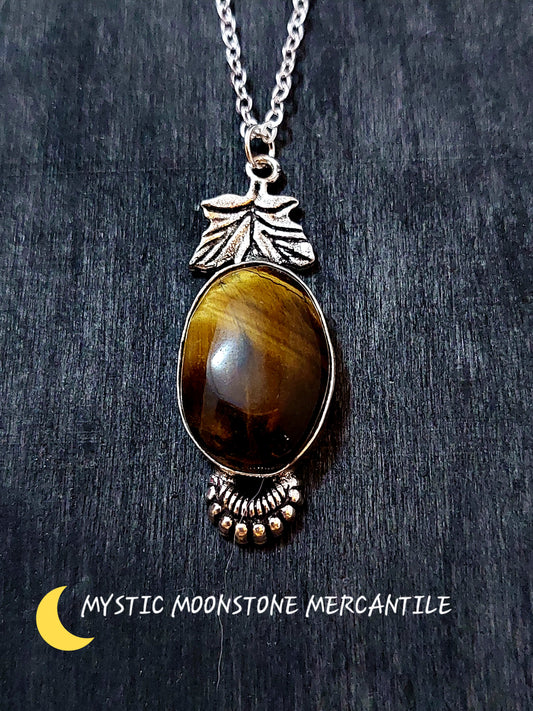 TIGERS EYE IN 925 STERLING SILVER PENDANT