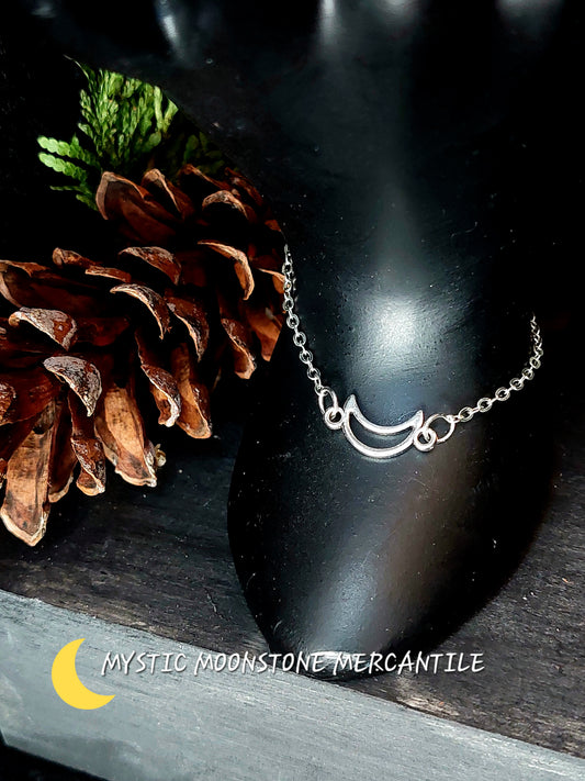 WAXING CRESENT MOON  BRACELET