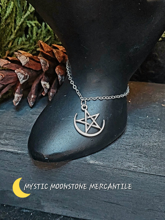 HALF MOON AND PENTAGRAM BRACELET