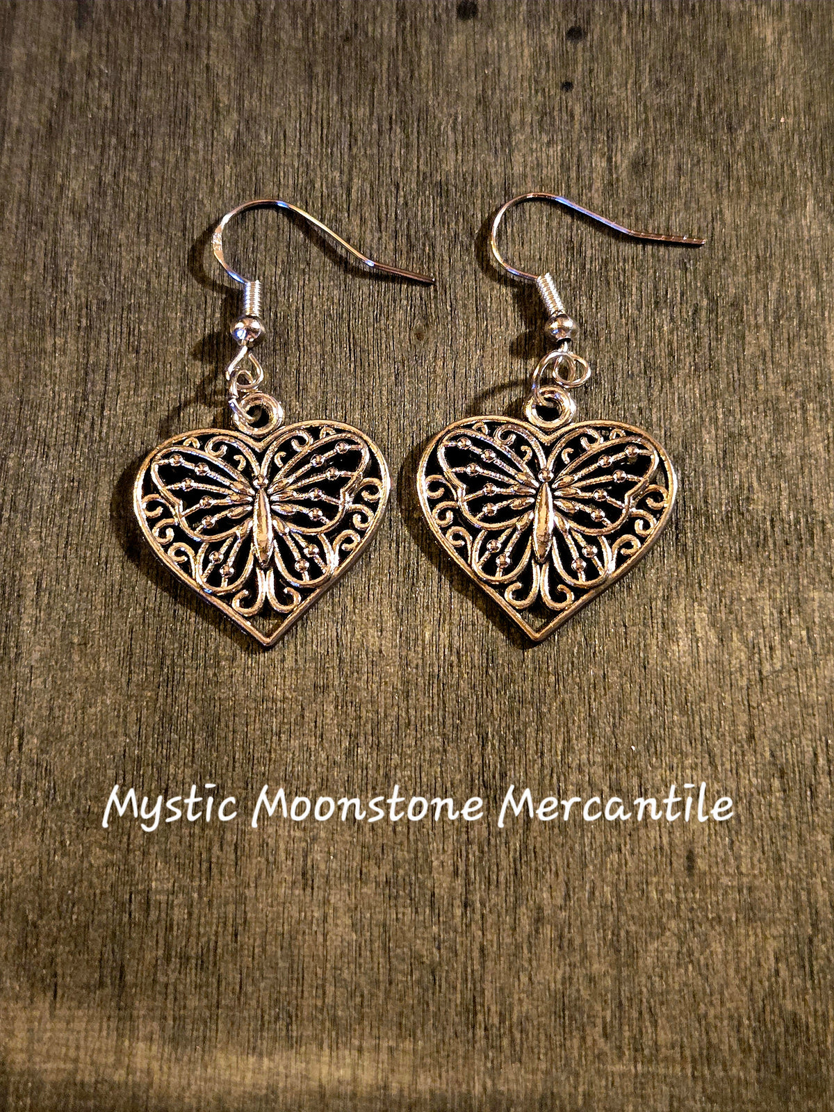 HEART BUTTERFLIES EARRINGS