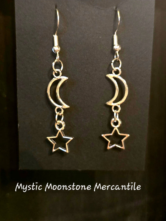 MOON AND STAR EARRINGS